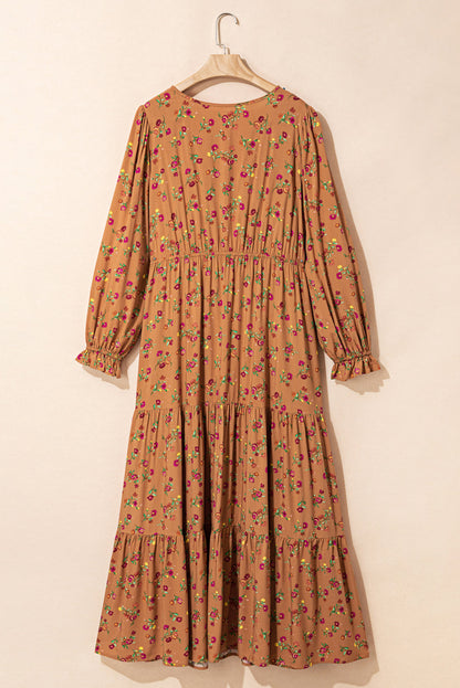 Charleigh Sleeve Tiered Maxi PLUS Dress