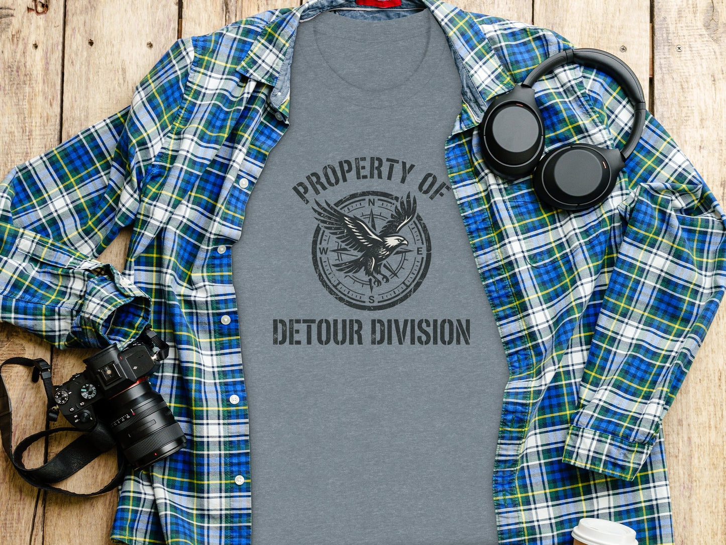 Rugged Detour Division Compass Eagle Tee Wilderness Shirt