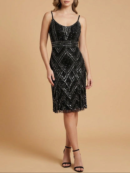 Lara 28860 - Beaded Flounce Dress