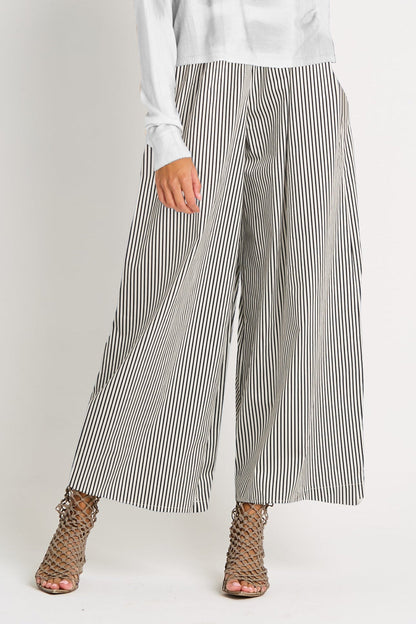 Cotton Flood Pants - Bold Stripe