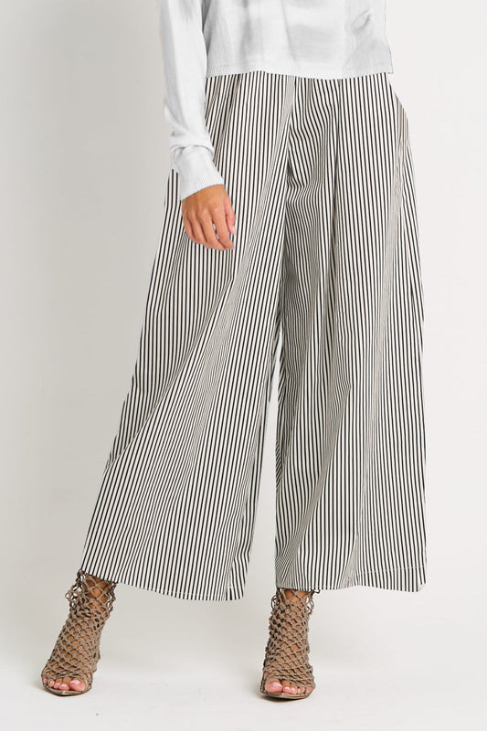 Cotton Flood Pants - Bold Stripe