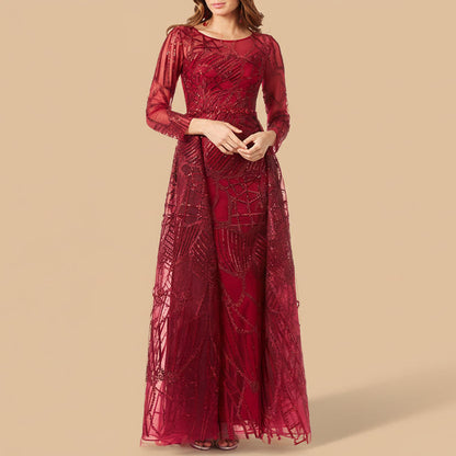 Lara 29633 - Gorgeous Overskirt Dress with Long Sleeves