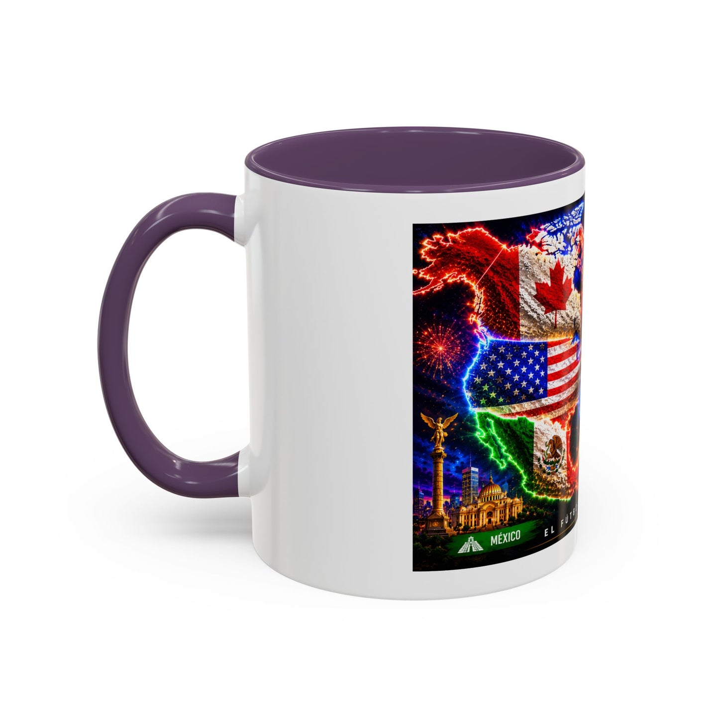Mundial 2026 Soccer Coffee Mug – Canada/USA/Mexico World Cup Accent Mug (11/15oz)