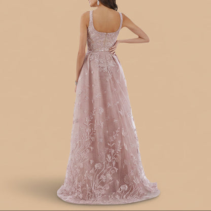Overskirt Lace Fitted Gown