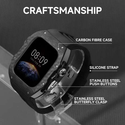 Luxury Mod Kit for Apple Watch 10/11 (42/46mm) - Silver Edition