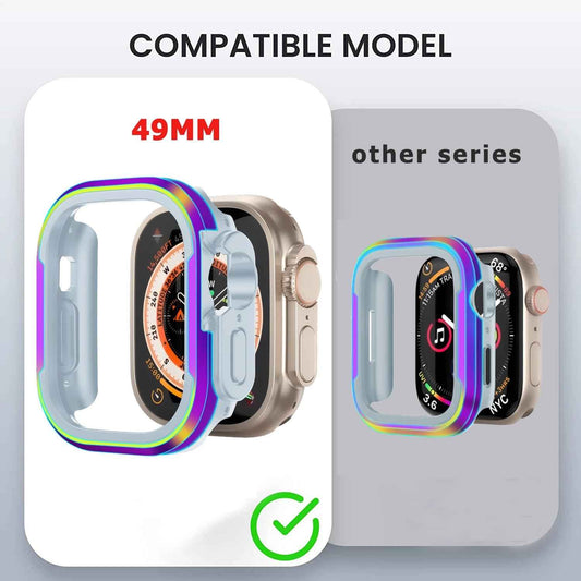 Aluminum Alloy Case for Apple Watch ultra 1-2-3 Series 9 8 7 6 5 4 3 2 1 SE