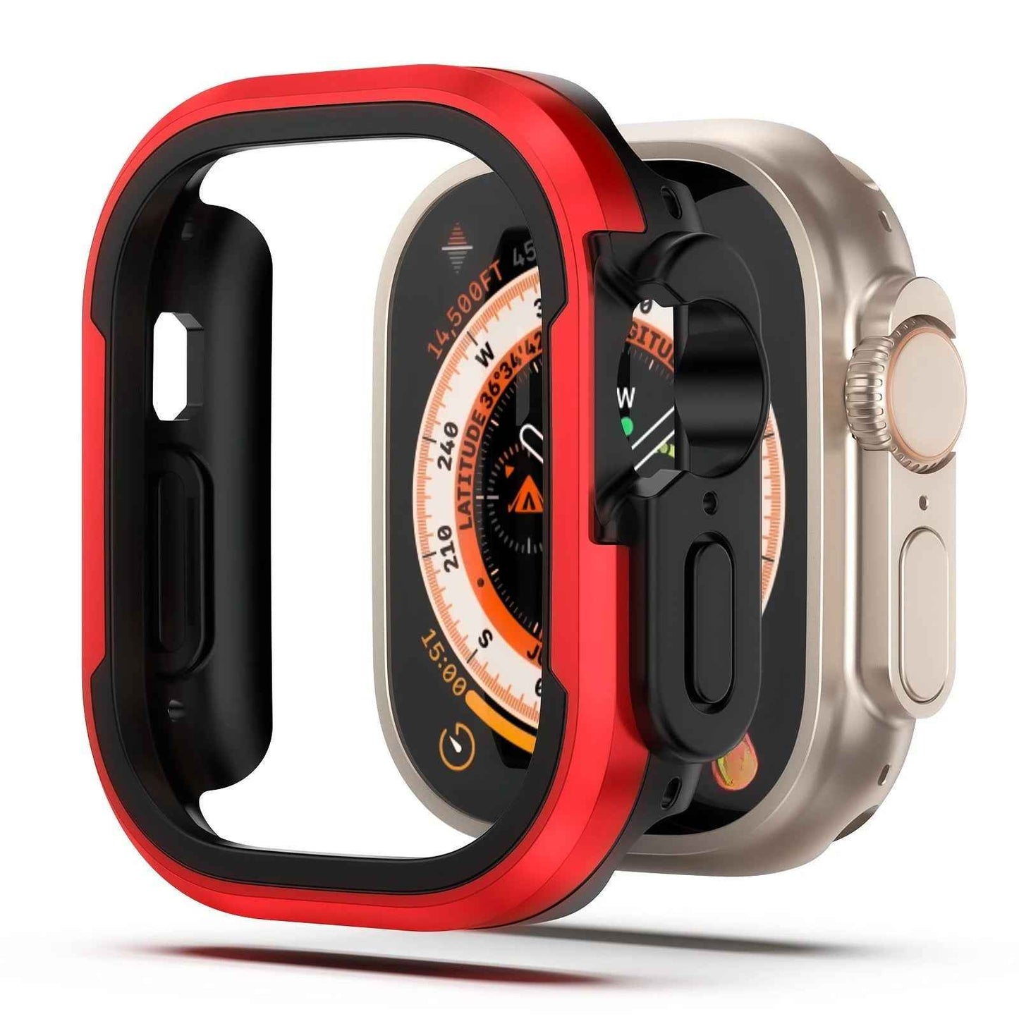 Aluminum Alloy Case for Apple Watch ultra 1-2-3 Series 9 8 7 6 5 4 3 2 1 SE