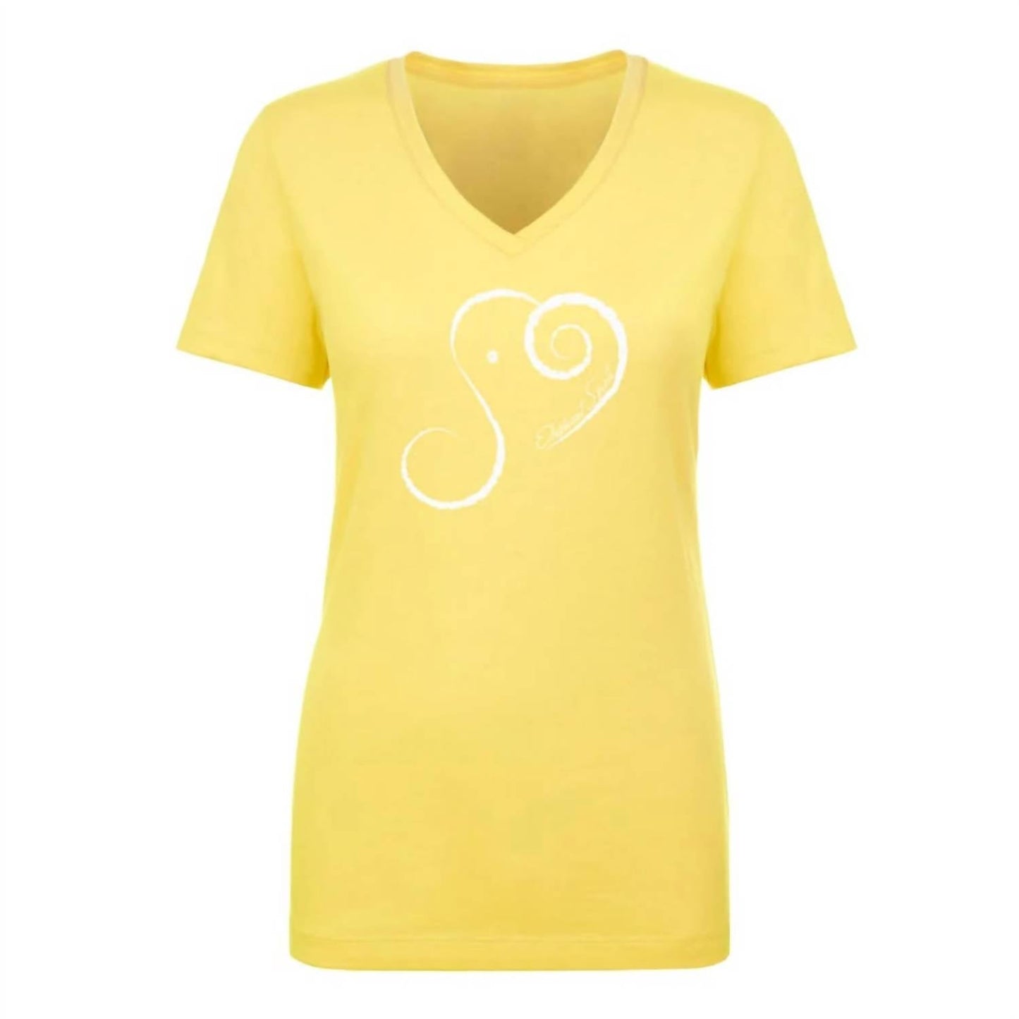 Women's Elephant Spirit Cotton Blend V-Neck Short Sleeve T-Shirt
