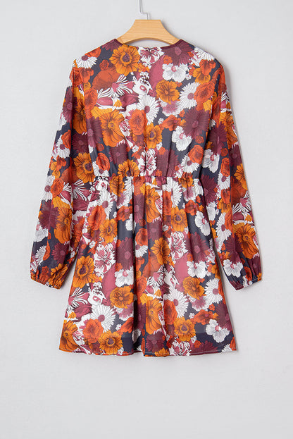 Marianna Sleeve Flowy Mini Dress