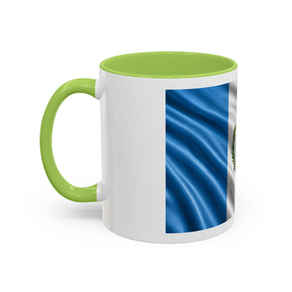 Guatemala Flag Accent Coffee Mug – 11/15oz Patriotic National Emblem Ceramic Mug
