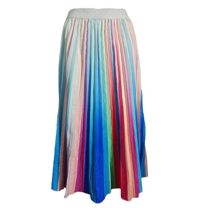 Printed pleated skirt See size chart under “more details”