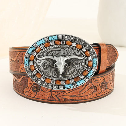 Western Denim Vintage Belt Belt European And American