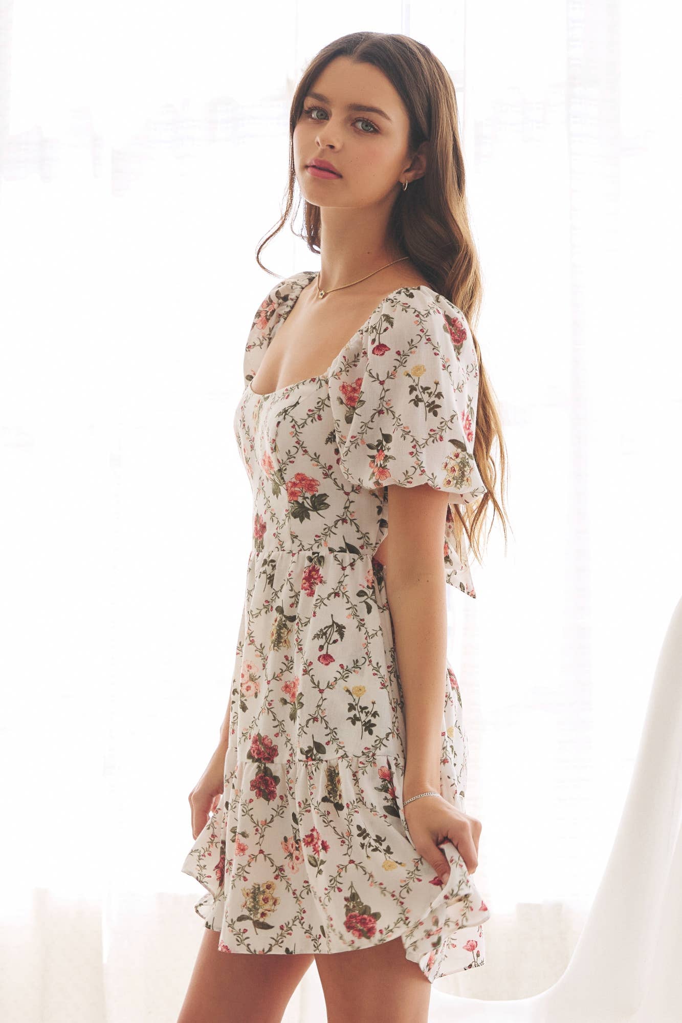 Whimsical Tie-Back Dress