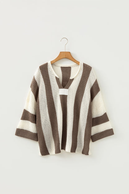 Holland Colorblock Bracelet Sleeve Sweater
