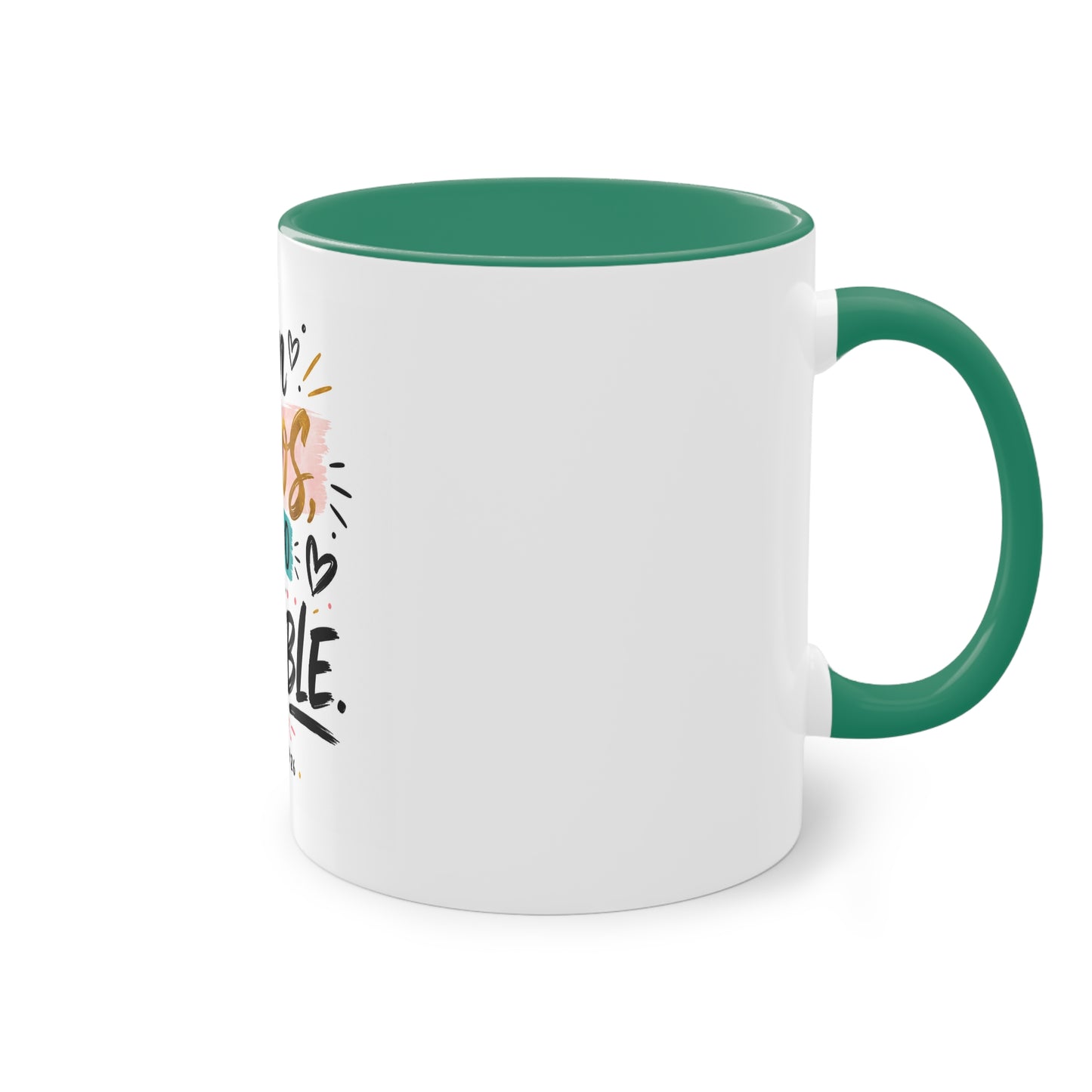 Coffee Mug — "Con Dios Todo Es Posible" Inspirational Spanish Scripture 11oz