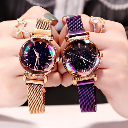 Star watch steel belt watch ladies casual watch (See size chart where applicable)