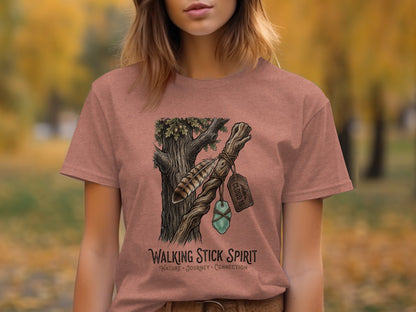 Heritage Walking Stick Spirit: Journey Nomad Tee