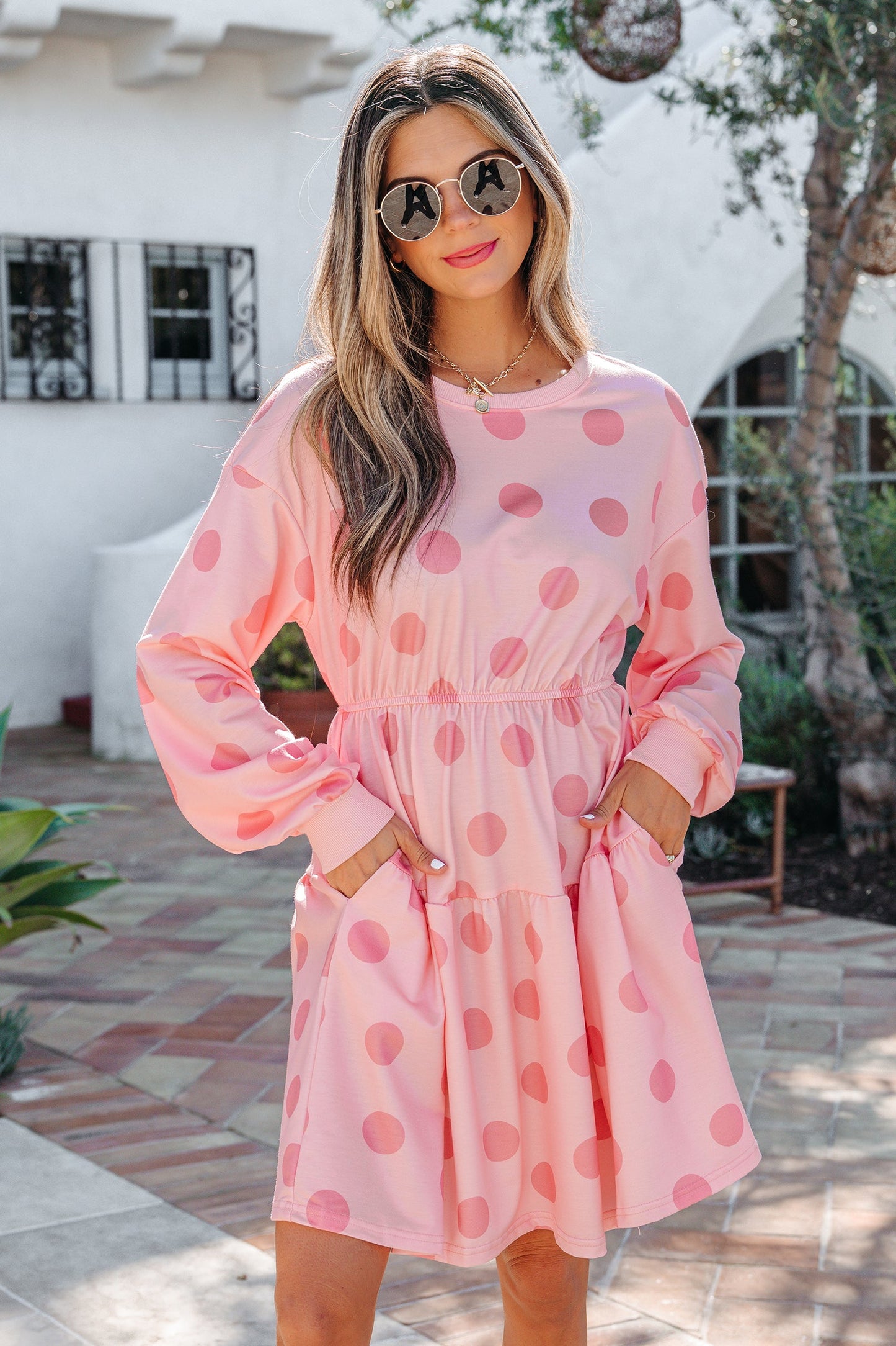 Anna Sleeve Flared Mini Dress