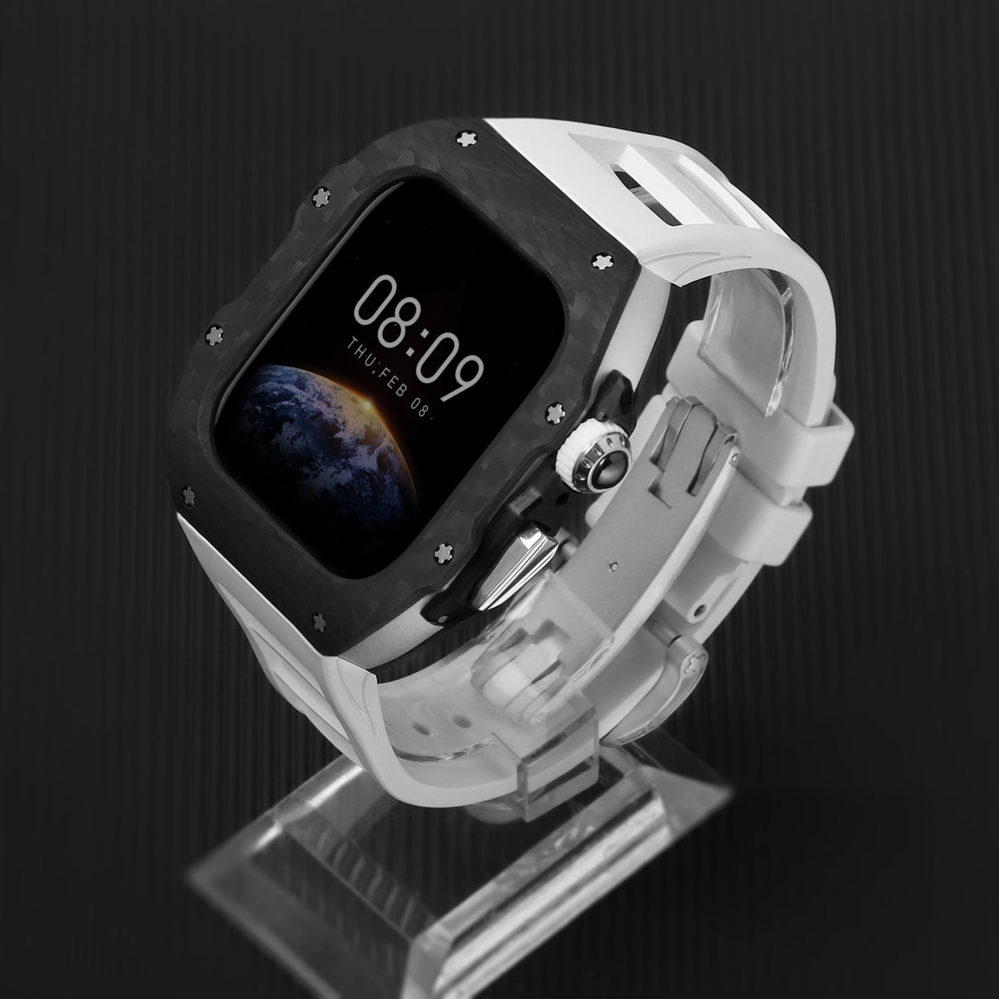 Luxury Mod Kit for Apple Watch 10/11 (42/46mm) - Silver Edition