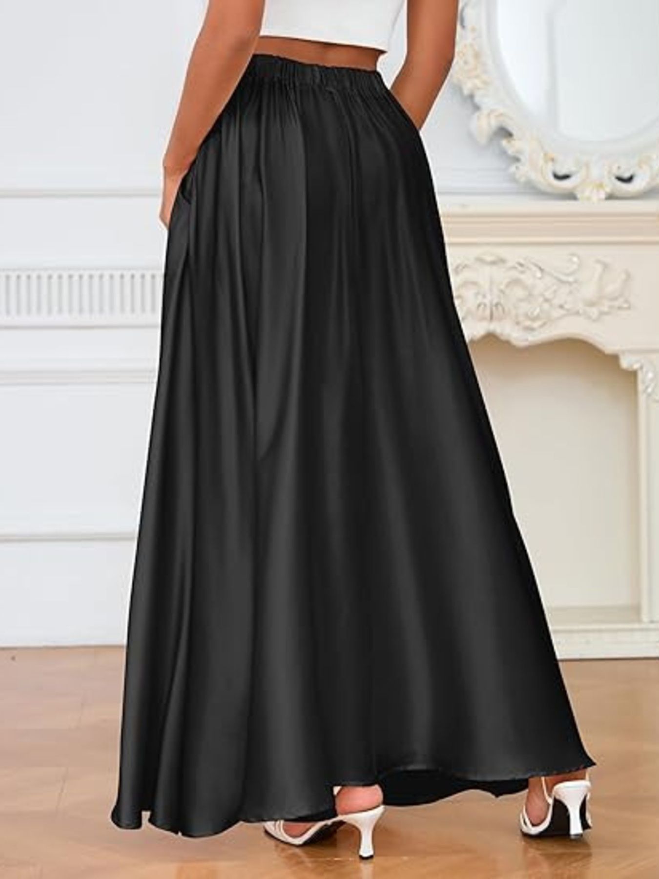 A-Line Maxi Skirt with Pockets