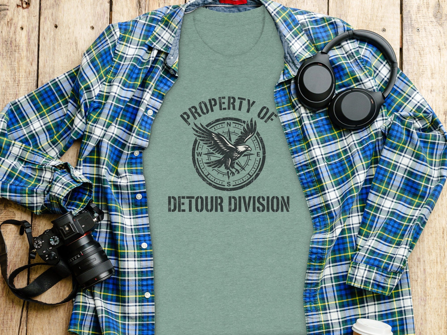 Rugged Detour Division Compass Eagle Tee Wilderness Shirt