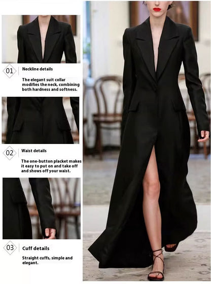 Women's Design Sense Niche Temperament Lightly Mature Adult Lady Like Woman King-size Coat See size chart under “more details”