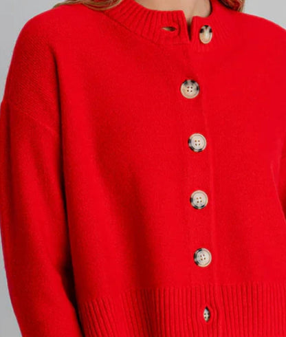 Nina Crewneck Cardigan Top