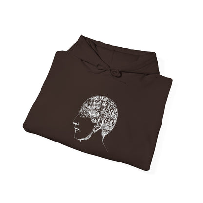 Men's Brain Graphic Hoodie — Mind Full of Ideas Sweatshirt