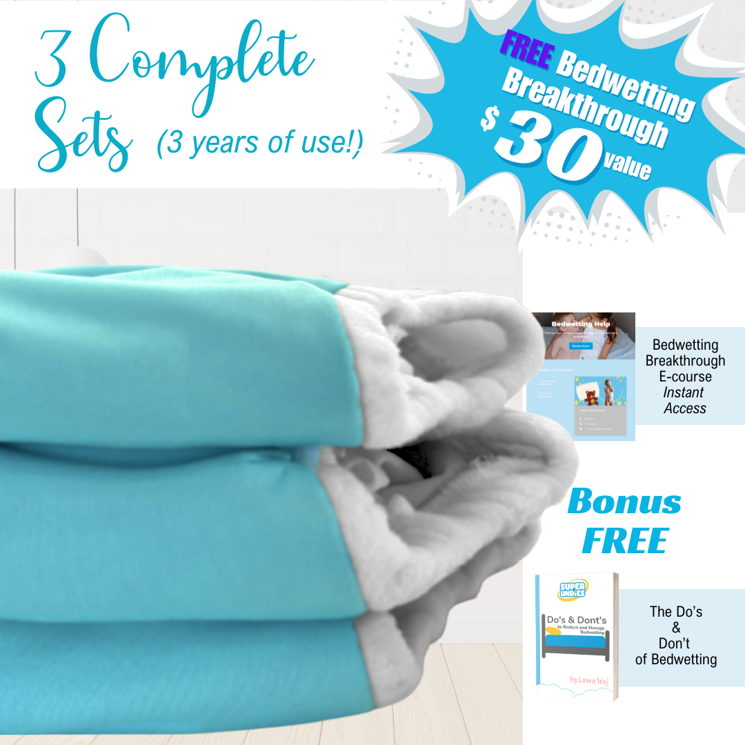 Brain Training Bedwetting Pants 3-Pack