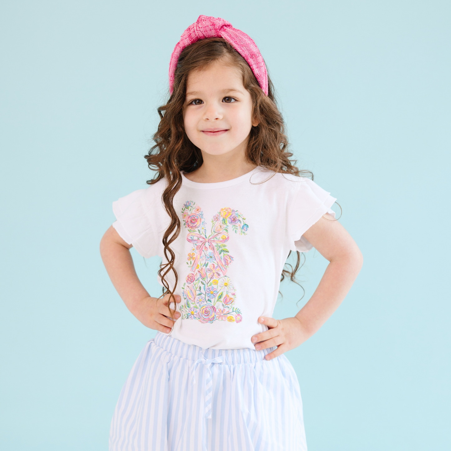 Floral Funny Coquette Flutter Sleeve