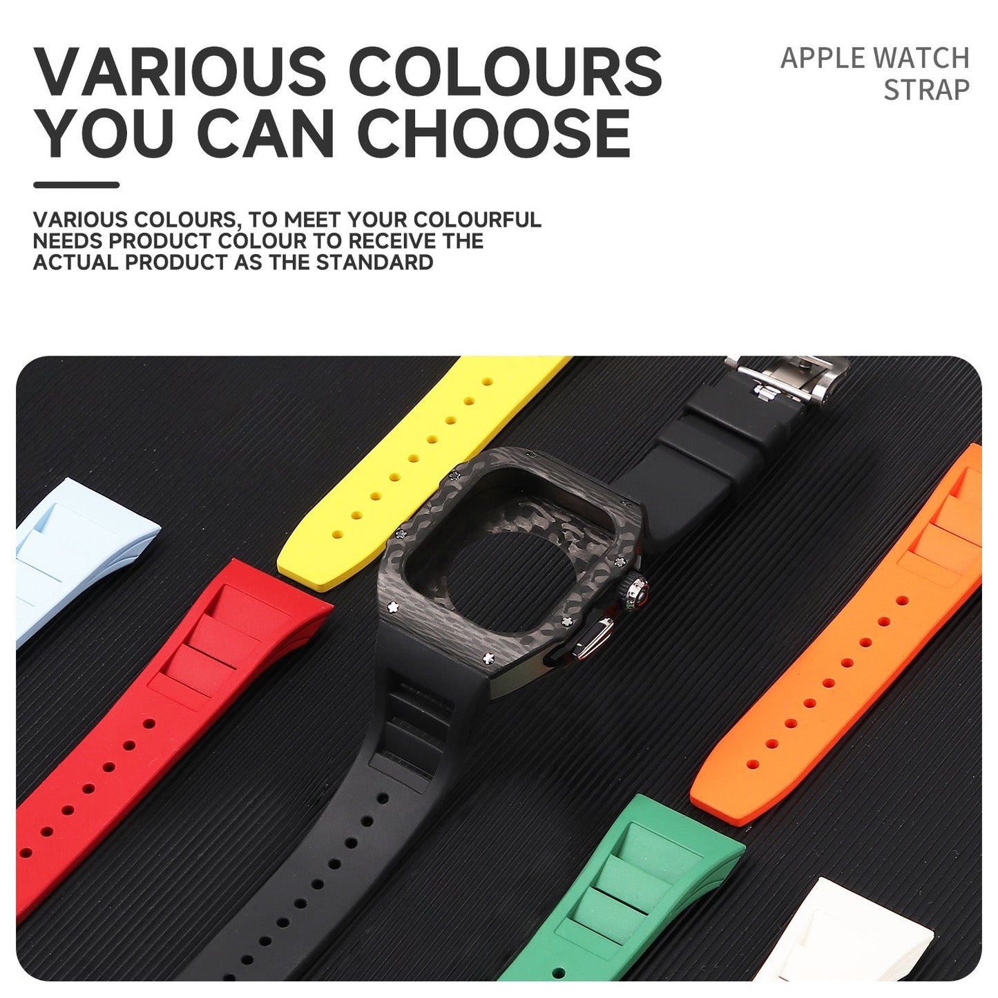 Luxury Mod Kit for Apple Watch 10/11 (42/46mm) - Silver Edition
