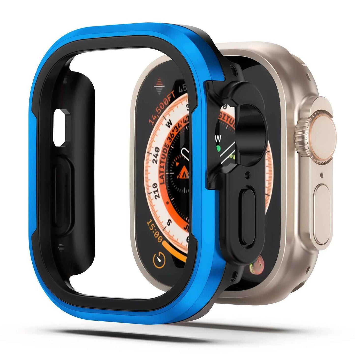Aluminum Alloy Case for Apple Watch ultra 1-2-3 Series 9 8 7 6 5 4 3 2 1 SE