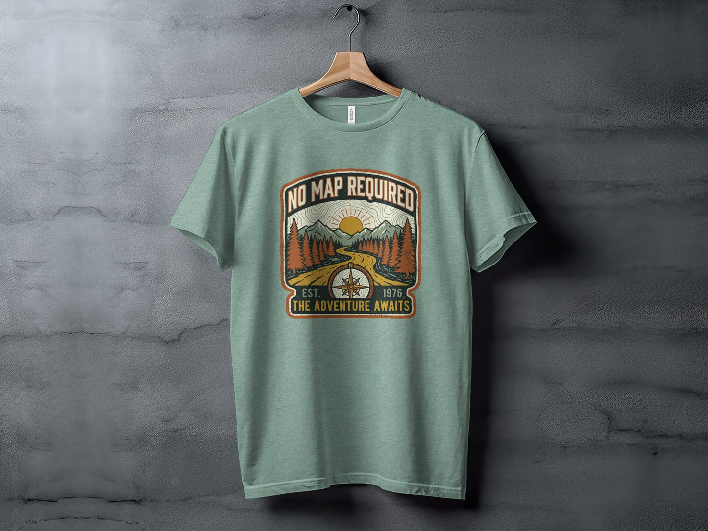 Heritage No Map Required: The Adventure Awaits Nomad Tee