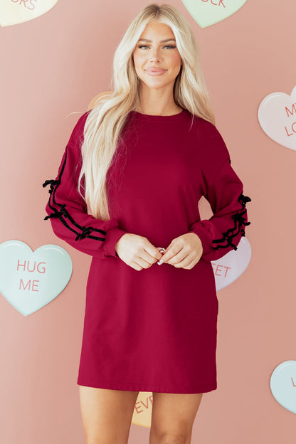 Priscilla Drop Shoulder Sweatshirt Dress