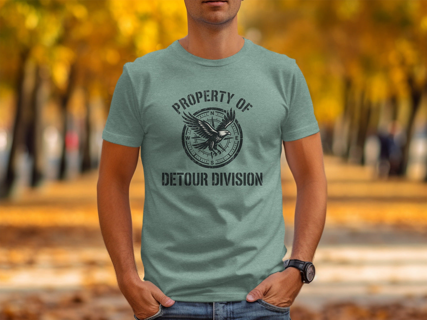 Rugged Detour Division Compass Eagle Tee Wilderness Shirt