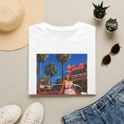 Retro Diner Tee — 'Starlite Diner' Vintage 1950s Pinup T-Shirt