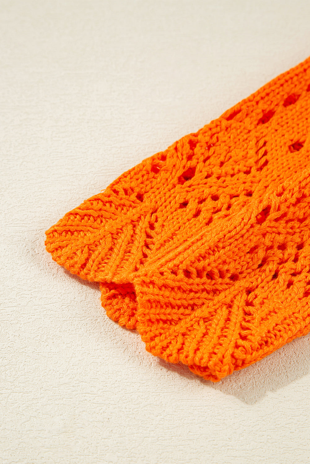 Emerson Crochet Scallop Edge Sweater