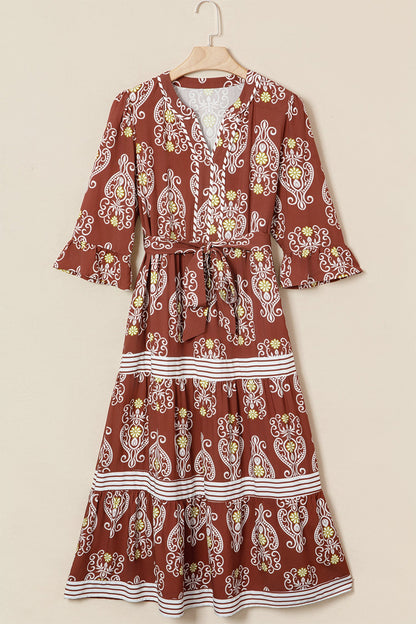 Katie Trim Tiered Maxi Dress