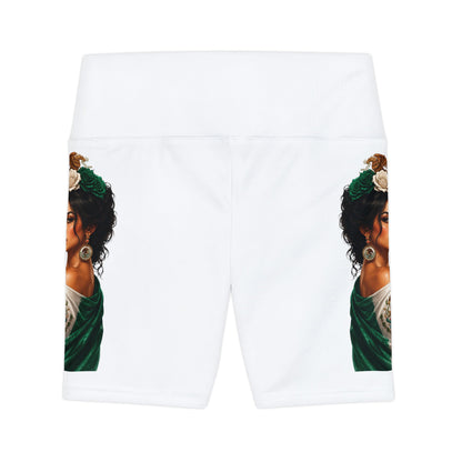 Mexico Floral Femme Bike Shorts — Patriotic Mexican Art Activewear