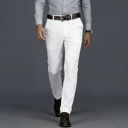 Men's Formal Dress Pants, Straight Fit Wrinkle-Resistant for Wedding and Formal Occasions