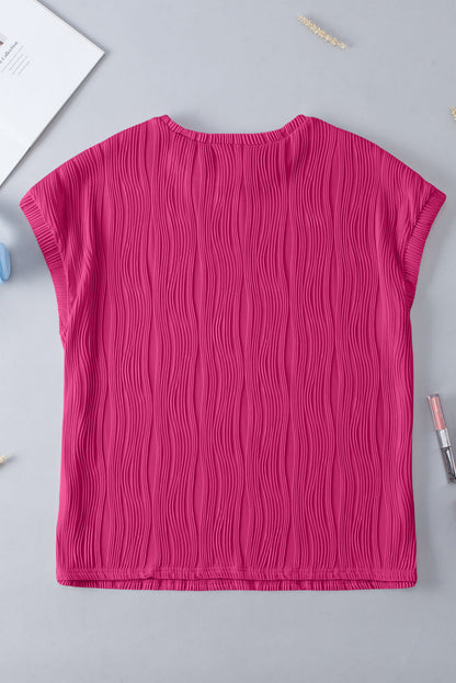 Clover Color Wavy Textured PLUS Tee