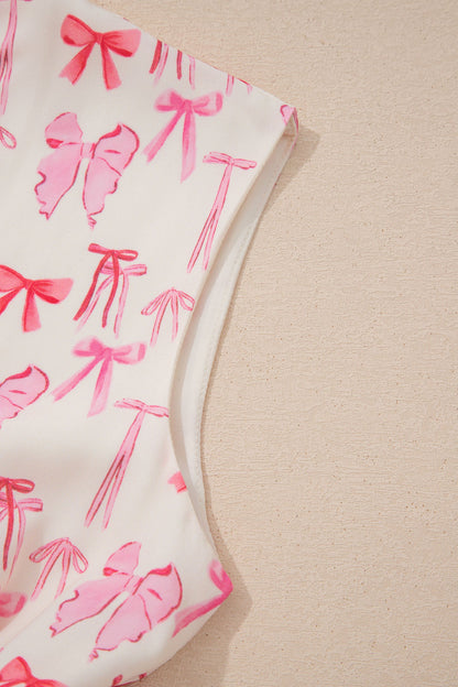 Alianna Sleeveless Bow Mini Dress