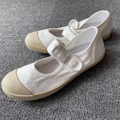 Women's Ethnic Style Slip-On Loafers – Cotton Flat Casual Shoes