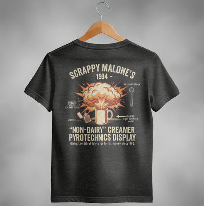 Scrappy Malone's Creamer Pyrotechnics Tee - '90s Nostalgia
