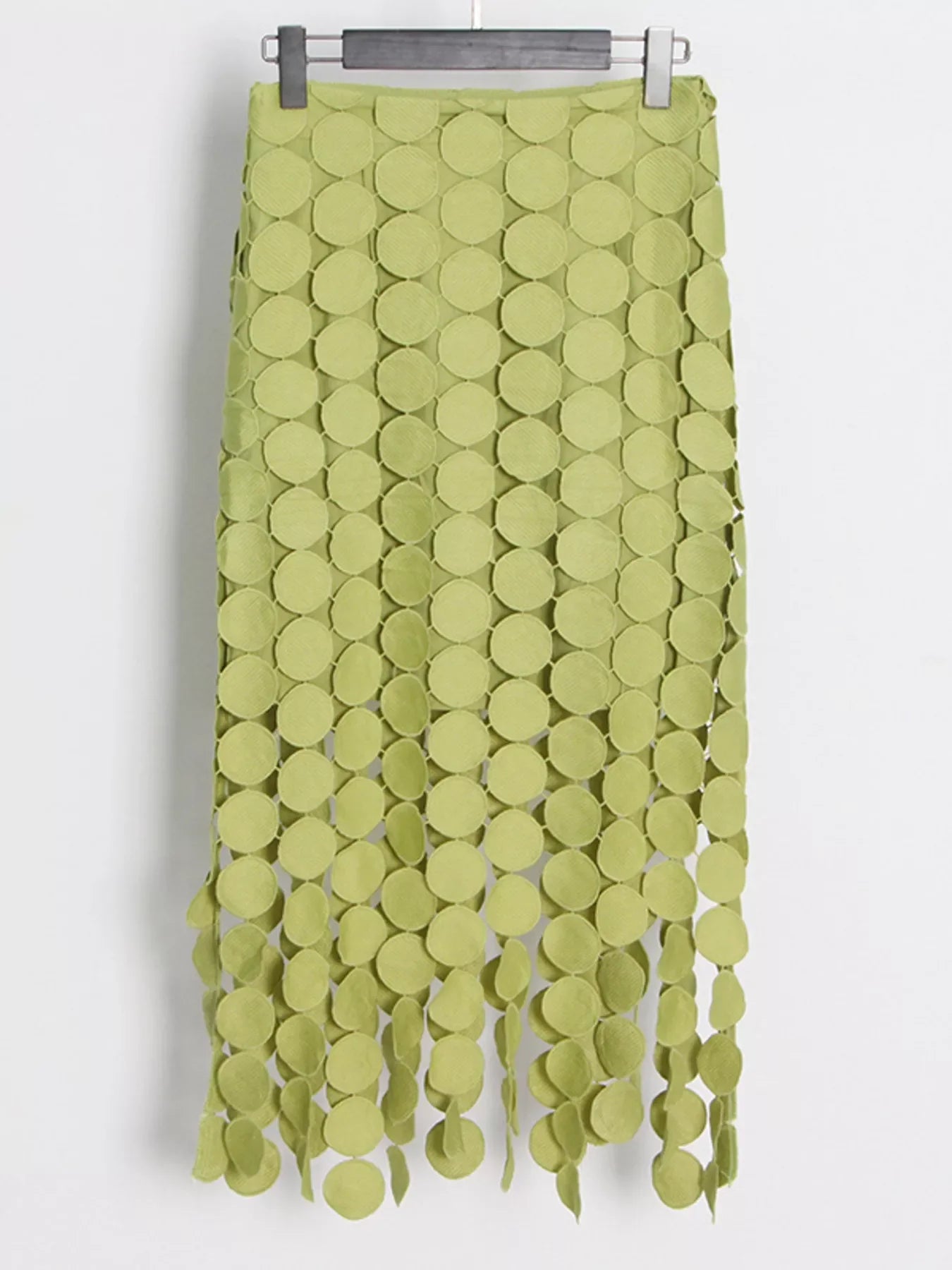 Fringe Midi Skirt See size chart under “more details”