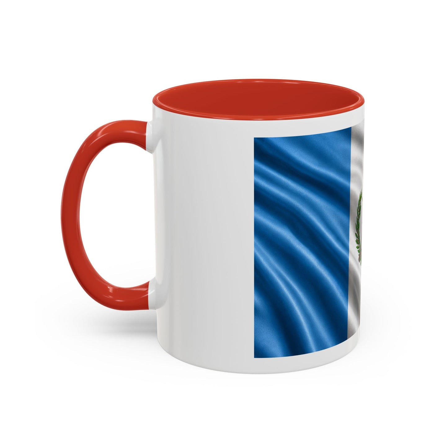 Guatemala Flag Accent Coffee Mug – 11/15oz Patriotic National Emblem Ceramic Mug