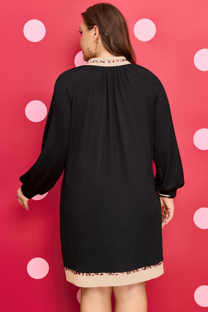 Ainsley Block Trim Ribbed PLUS Dress