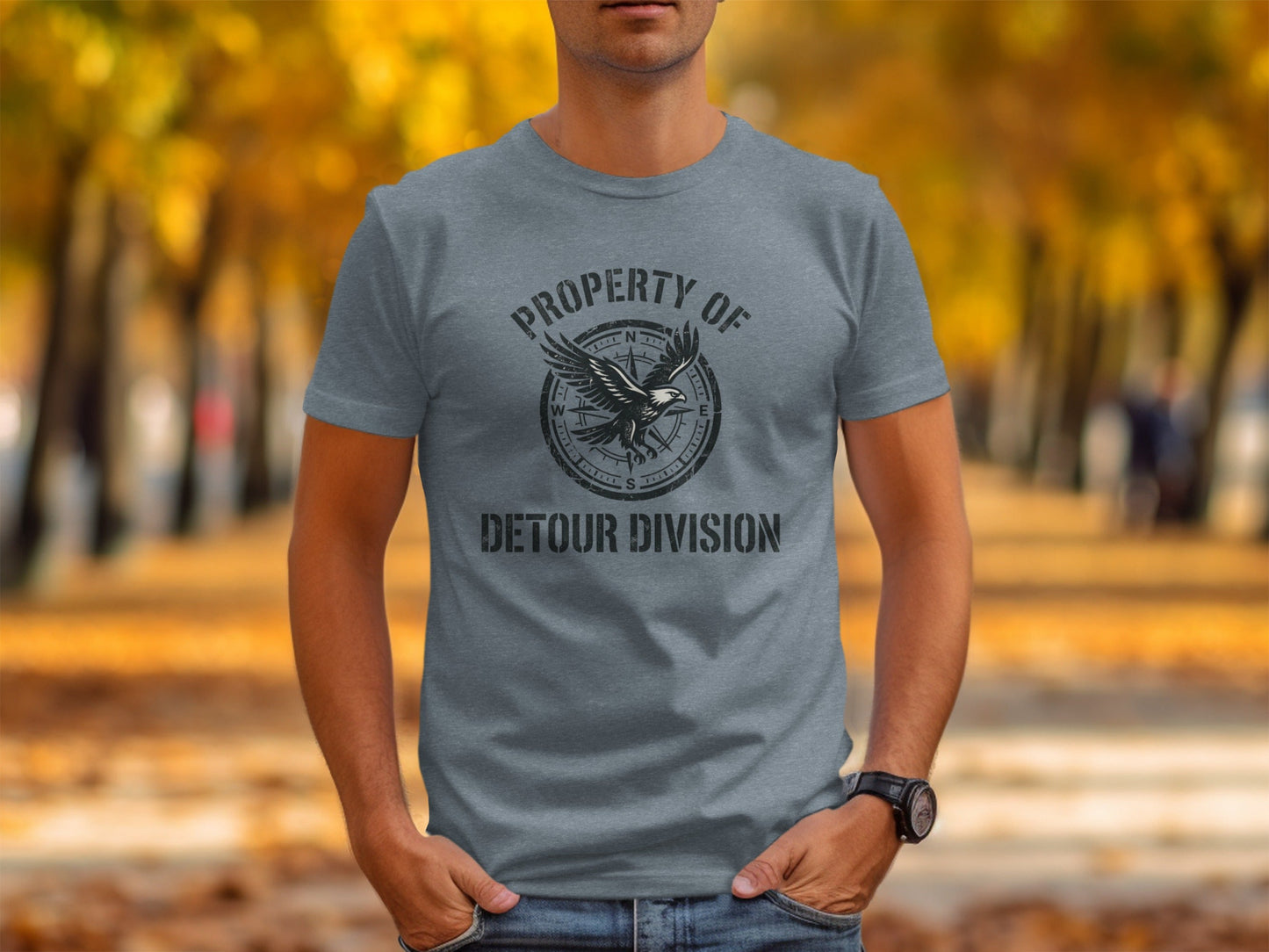 Rugged Detour Division Compass Eagle Tee Wilderness Shirt