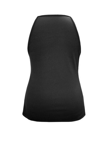 Plus Size Slit Round Neck Cami See size chart under “more details”