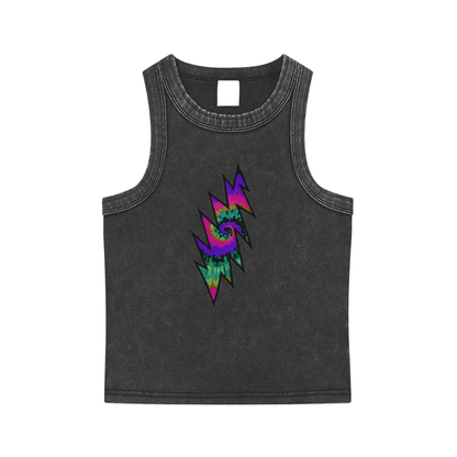 1+3 Bolt DeadHead Snow Washed Tank Top
